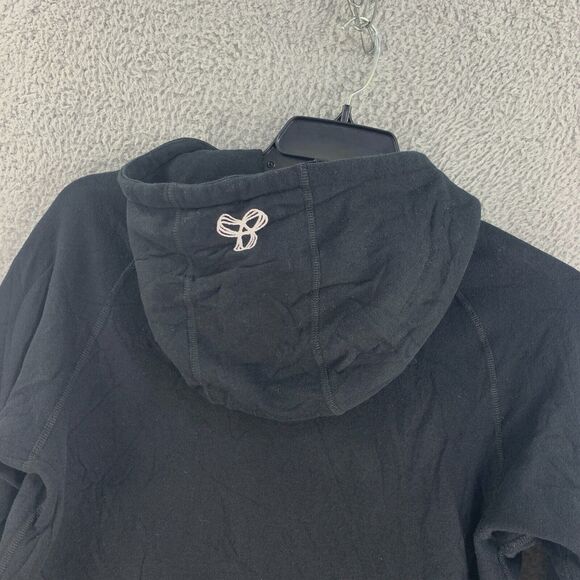 TNA Aritzia Womens Hoodie Sweatshirt Sz S Black Logo Lounge Athletic - Picture 11 of 12